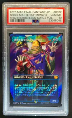 2025 Magic MTG Japanese Final Fantasy Gogo MOM Borderless Surge Foil 0522 PSA 10 - Image 1