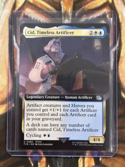 Cid, Timeless Artificer (Borderless) Uncommon 0480 FF Final Fantasy English - NM - Image 3