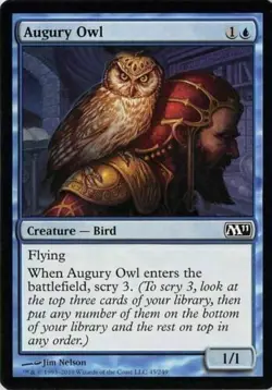 Augury Owl Magic 2011 Light Play MTG Magic DNA GAMES - Image 1