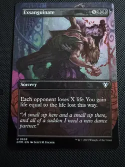 Exsanguinate U Borderless Regular #638 | CMM Commander Masters | MTG Near Mint - Image 1