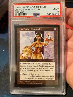 MTG Mirage Lions Eye Diamond PSA 9 - Image 1