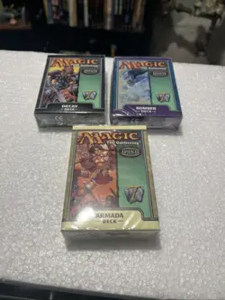 Magic 7th Edition 3 Theme Decks Factory Sealed Mtg Armada Decay Bomber Wotc - Image 1