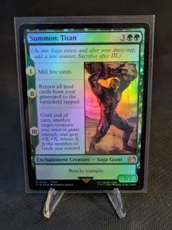 Magic the Gathering: Summon: Titan Final Fantasy Foil Regular Rare - Image 1