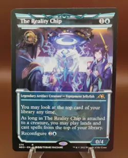 SHOWCASE The Reality Chip x1 MTG Kamigawa Neon Magic Light Play LP English - Image 1