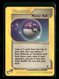 2002 Pokemon Master Ball 143/165 Expedition Base Set Regular LP - Image 1