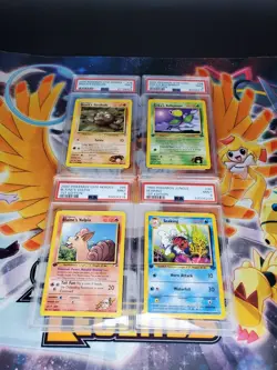 Pokemon Graded PSA CGC Card Lot - Vintage 1st editions non holos Fossil Gym - Image 1