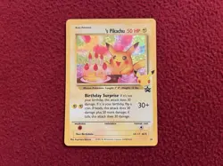 Pokemon Birthday Pikachu Celebrations 25th Anniversary Black Star Promo NM/MT - Image 2