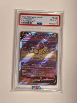 Pokemon TCG - Raikou #GG41 - Crown Zenith - PSA 10 - Image 1