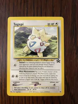 Pokemon Togepi #30 WOTC Black Star Promo Near Mint Condition - Image 1
