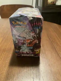 Pokemon TCG 🌞 & 🌖 Unified Minds Booster Box New Sealed *Small Cut See Photos - Image 5
