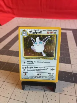 Vintage 1999 Pokemon TCG Jungle Unlimited Wigglytuff Holo 16/64 - Image 1