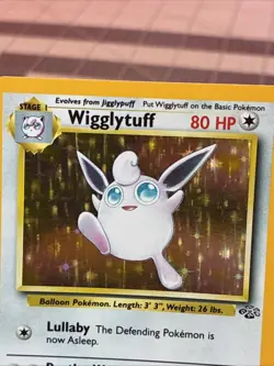 Vintage 1999 Pokemon TCG Jungle Unlimited Wigglytuff Holo 16/64 - Image 2