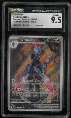 2024 Pokemon Surging Sparks Ceruledge Illustration Rare 197/191 CGC 9.5 - Image 1