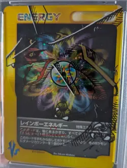 2001 Pokemon RAINBOW ENERGY Pokemon VS Rayquaza Moduwa Sketch Auto 10 PSA AUTH - Image 2