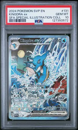 2024 POKEMON SVP EN-SV BLACK STAR PROMO #131 KINGDRA EX PSA 10 - Image 1
