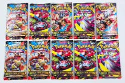 Pokemon TCG MEGA EVOLUTION BOOSTER 10 PACK SET Factory Sealed Lot Bundle - Image 1