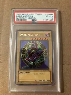 2005 YU-GI-OH! PROMO FORBIDDEN LEGACY #EN002 DARK MAGICIAN PSA 9 - Image 1