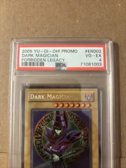 2005 YU-GI-OH! PROMO FORBIDDEN LEGACY #EN002 DARK MAGICIAN PSA 9 - Image 2