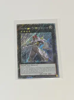 Yu-Gi-Oh! Evilswarm Exciton Knight #RA04-EN212 Platinum Secret Rare 1st Ed (NM) - Image 1