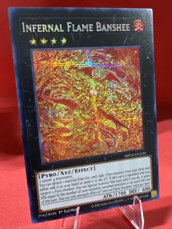 Yugioh💥Infernal Flame Banshee💥MP24-EN120🔥Prismatic Secret Rare 🔥1st Ed - Image 2
