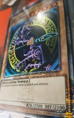 DARK MAGICIAN & DARK MAGICIAN GIRL QUARTER CENTURY RARE ORIGINAL ART YUGIOH NM - Image 3