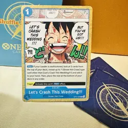 [Monkey.D.Luffy] Let's Crash This Wedding (manga), OP11-060, R, english, (oda) - Image 1