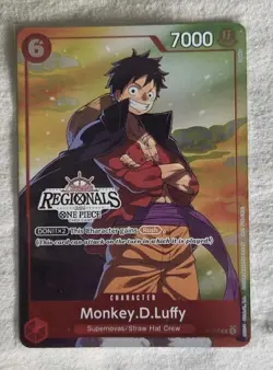 Monkey.D.Luffy (P-001) (V.2) regionals offline 2024 one piece - Image 1