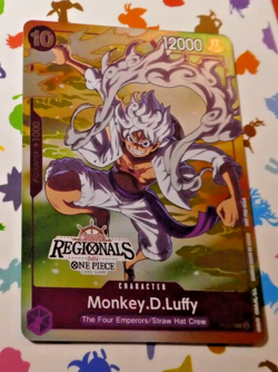 One Piece Card Game English Carte Monkey.D.Luffy P-041 Regionals Alt Mint - Image 1