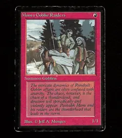 Mons's Goblin Raiders MTG Beta Edition Set Magic the Gathering Card WOTC HP - Image 1