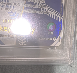 2025 One Piece Card Game Monkey D. Luffy Dodgers EB02-010 PSA 10 Los Angels - Image 4