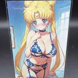 Usagi Tsukino Sailor Moon Anime Waifu Card Doujin ACG Goddess Holo - Image 1