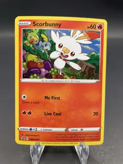 Scorbunny SWSH071 SWSH: Sword & Shield Promo Cards Holo NM/LP - Image 1