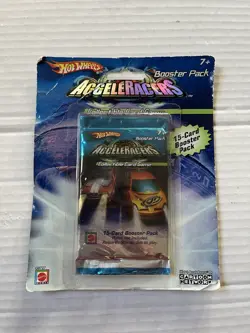 Hot Wheels AcceleRacers 15 Card Booster Pack Collectible Card Game - Image 1
