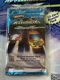 Hot Wheels AcceleRacers 15 Card Booster Pack Collectible Card Game - Image 4