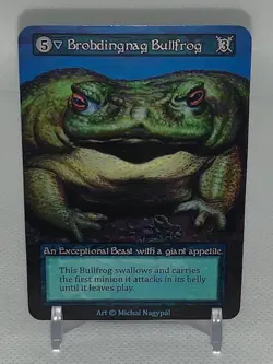 Sorcery Contested Realm: Alpha Brobdingnag Bullfrog Sample Card - Image 1