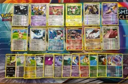 Vintage Pokemon Card Lot Reverse Holo Eevee Milotic Alakazam Heartran 24 Cards - Image 1
