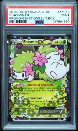 Shaymin EX XY148 PSA 9 Mint Generations Promo Pokemon Card - Image 1