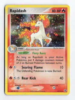 Rapidash 13/112 Holo Foil Rare EX Fire Red Leaf Green Pokemon TCG Card LP+ - Image 1
