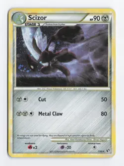 Scizor 7/90 Holo Rare Undaunted Vintage Pokemon TCG Card MP - Image 1