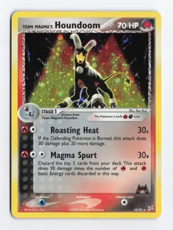 Team Magmas Houndoom 10/95 Holo Rare Magma vs Aqua Pokemon Card TCG LP/NM - Image 1