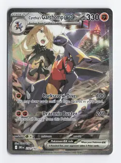 Cynthias Garchomp ex 232/182 Holo Destined Rivals Pokemon Card NM - Image 1