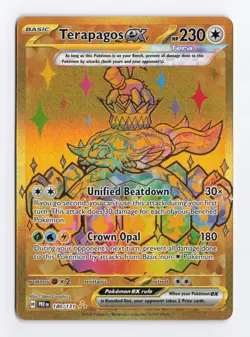 Terapagos ex 180/131 Holo Hyper Rare SV Prismatic Evolutions Pokemon Card NM - Image 1