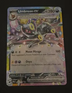 Pokemon Umbreon EX TCG Prismatic Evolutions Double Rare Holo Card 060/131 - Image 1