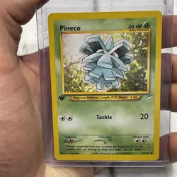 Pokemon 1st Edition Pineco 77/105 Neo Destiny Pokemon Card WOTC Vintage NM/MT - Image 1