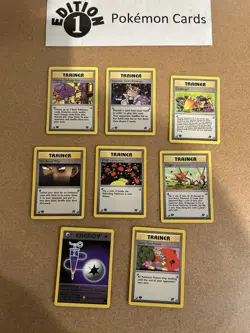 Team Rocket Trainers 1st Edition Pokemon Card Lot Vintage WOTC Mp - Image 1
