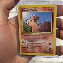 Pokemon Card - Blaine's Vulpix Gym Heroes 1st Edition 65/132 Common NM/MT Vtg - Image 1