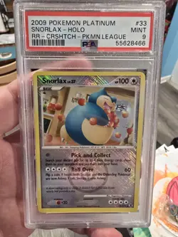 PSA 9 MINT - Snorlax 33/111 (2009 Pokemon League) Crosshatch Holo Promo Card - Image 1
