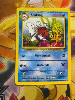 Vintage Seaking Pokemon Trading Card 60/130 Uncommon WOTC NM - Image 1