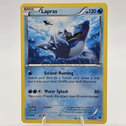 Lapras 28/122 Uncommon - Pokemon XY Breakpoint Card Mp Has Crease - Image 1