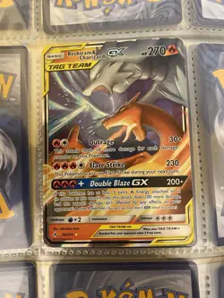 Pokemon TCG Reshiram & Charizard GX Holo Card 20/214 Unbroken Bonds - Image 1